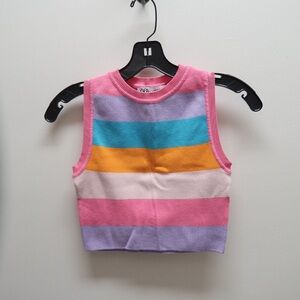 Colorful striped Zara high neck tank!